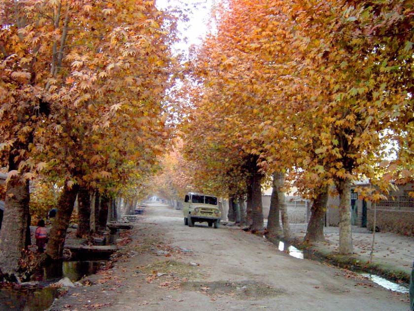 Street in Front of Hotel in Taloqan